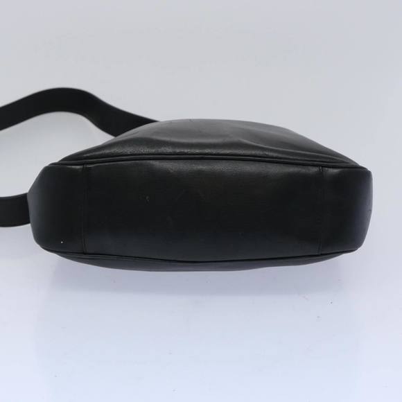 GUCCI Bamboo Hand Bag Leather 2way Black 001 1638 Auth 65305 - Picture 5 of 16